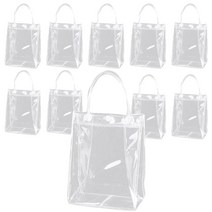 투명 PVC 손잡이 가방 10P