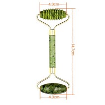 천연 로즈 쿼츠 제이드 과샤 스크레이퍼 보드 마사지 페이스 바디 구아슈 스킨 리프팅 링클 리무버 뷰티 케어, [04] Pink-single