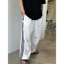 사이드 버튼 트랙 팬츠