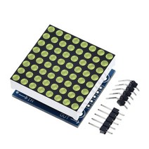MAX7219 도트 매트릭스 모듈 마이크로 컨트롤러 모듈 디스플레이 모듈 완제품 arduino 프로그래밍 가능 전자 부품 액세서리 소스, green