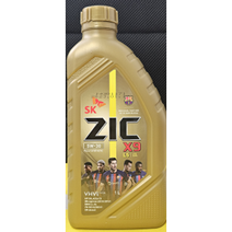 지크 x9 5w30 가솔린 디젤 합성엔진오일, 8개, 1000ml