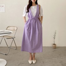블링데이 [무료배송]여성 스트링 캐주얼 멜빵 뷔스티에 점프스커트 여름원피스