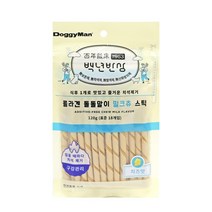 [도기앤캐티]도기맨 콜라겐 돌돌말이 밀크츄 치즈 스틱, 1개, 치즈맛