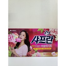 샤프란 아로마시트 섬유유연제 핑크 센세이션, 3개, 50매입