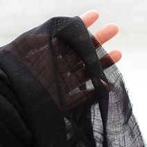 대폭) 부드러운 린넨 거즈 시리즈 -프렌치- 블랙 홈즈패브릭 [sy000]