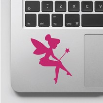 다꾸 문구덕후 핑크 아름 다운 작은 요정 패턴 데 칼 Tinkerbell 앉아 스티커 노트북 칼 아트 비닐 GA219, 09 Custom color_02 18CM