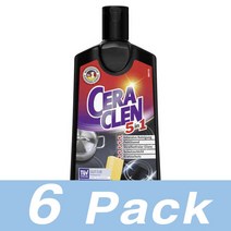 Ceraclen 5In1 유리세라믹 인덕션 스테인리스 클리너 주방 세제 Glaskeramik 200Ml 6개