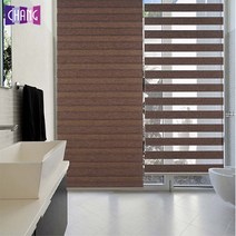 [창데코] 내추럴우드 콤비 블라인드 롤스크린