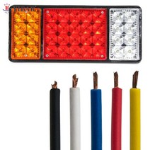 카고트레일러 캠핑 미니 카고트레일러 12V 36LED 후방 테일 라이트 브레이크 정지 표시등 트레일러 트럭 밴, 한개옵션0
