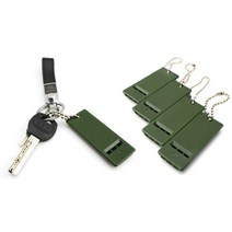 캠핑용품 생존 호루라기 열쇠고리 경기심판 호신용품, 1개