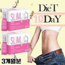 슬림한 다이어트유산균 내장지방 피하지방 초지방면적 감소 가르시니아 캄보지아추출물 뱃살 군살 제거, 1통
