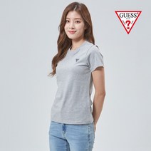 [게스] 여성 미니삼각로고 반팔티 OM2K0561