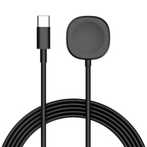 비하겐 갤럭시워치 무선 충전기 USB-C타입 120cm, 블랙