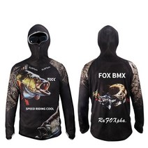 여름낚시복 여름낚시복세트 상의 바지 낚시복상하 낚시의류 여름패션 낚시복장 바다낚시옷 낚시 의류 의류 안티 uv 야외 빠른 건조 환기 자외선 차단제 긴팔 낚시복 여우 bmx 저지, s, 검은색