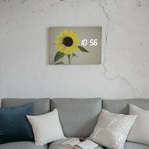 발루아 LED 시계용 액자+LED벽시계 액자, 10.해바라기 + 24cm LED벽시계