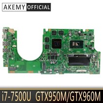 AKemy Motherboard I7-7500U GTX950M/GTX960M For ASUS UX510UXK UX510UWK laptop Motherboard UX510UX Mai, 상세내용표시