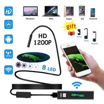 핸드폰 내시경 카메라 에바크리닝 통풍구 냄새 제거 배관 하수구 크리닝 산업용 1200p hd wifi 내시경 카메라 방수 android usb softwire rigid 내시경, 10m, 720p 소프트 케이블