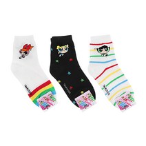 여자중목 패션양말 파워퍼프걸 어텍 앵클 3종색상 택1
