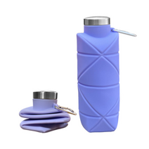 딱지보틀 접으면 6cm 접이식 실리콘 텀블러 700ml, 퍼플