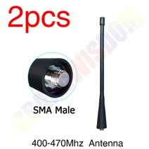 Grandwisdom1-2P 워키 토키 안테나 UHF 400-470Mhz 호환 IOT 모토로라 NAE6483 GP300 GP340 CP200 CP200D HT1250 EP450 E, 2PCS