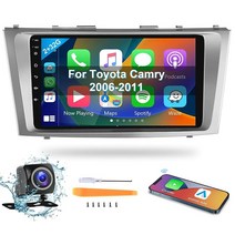 토요타 캠리 2006 2007 2008 2009 2010 2011 안드로이드 카 스테레오용 2+32G 무선 CarPlay 오토 podofo 9인치 터치 스크린 자동차 라디오 블, 2G+32G