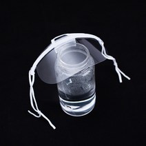 안티-안개 투명한 마스크 건강 패스트 푸드 레스토랑 플라스틱 주방 재사용 호흡기 음료 서비스 도구, [01] 5pcs