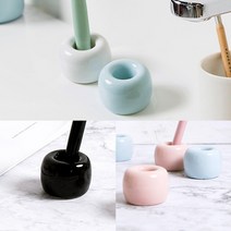 버틀샵 도자기 칫솔꽂이 세라믹 칫솔거치대, 핑크