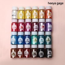 레진 컬러 파우더 염료 글리터 슬라임 만들기 재료, X.화이트