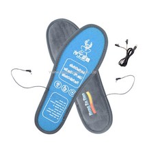 WARM무선 발열신발 열선 온열 보온 신발 깔창 발열 온돌매트 전열매트 USB 충전 가열 남녀, USB 부클 42사이즈+전원 라인