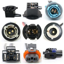 브라더피 자동차 전구 라이트 소켓 모음 그랜저HG H7 H4 브레이크등 커넥터, H7구형 소켓