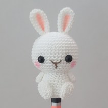 diy 키트 코바늘 뜨기 인형 도안 손뜨개 뜨개 뜨개질 애착인형 패키지 태교 토끼연필꽂이