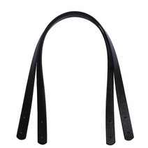 가죽 가방 스트랩 벨트 DIY 교체 핸드백 지갑 핸들 액세서리 PU 커피 블랙 라운드 수제, 04 60cm 2pcs