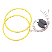 수입차 부품 LED COB 자동차 천사 눈 Led 헤일로 링 전구 조명 2 개 60MM 80MM 100MM 안개 헤드 라이트 자동 모토 바이크 오토바이 스쿠터 DC 12V, [01] 2pcs LED and Driver, [05] Red, [07] 120MM 2PCS