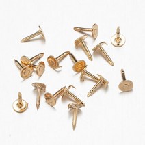 100 개 금속 핀 다시 나비 걸쇠 브로치 스퀴즈 배지 홀더 기본 DIY 보석 재료 만들기 용품 공예 수제, KC Gold Pin