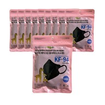 휴먼텍에어크린황사마스크(KF94) 소형 블랙 50매