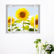 꾸밈데코_창문모양시트지_자연속에서힐링을(중형)(cy566)_포인트시트지창문모양시트지벽장식시트그림창문액자, C타입엘레강스골드