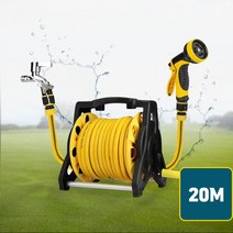 다목적 호스 릴 원예 마당 청소 농업 10단 물분사 20M 편사 실리콘 걸이 자동 유압 용 워터릴, 쿠팡 20M, 쿠팡 본상품선택