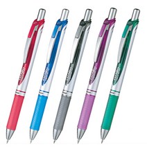 펜텔 에너겔 노크식 중성펜 젤펜 볼펜 BL-77, LRP7-A 블랙 0.7mm