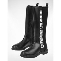 MOSCHINO N22 모스키노 여성용 부츠 LOVE leather boots with logo Profile