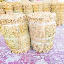 볏단 농가 처마 왕겨 볏집 지푸라기 건초 더미 건조 짚 농가 장식 촬영 소품, O.40x80【원=지름x높이】