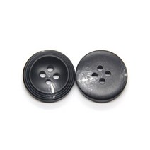 제작 고급 재킷 소뿔단추 모조 경적 코트 바느질 단추 15-25mm 의류 스웨터 가디건 장식 수제 액세서리, [03] 20mm 15pcs, [17] NO.4 Black