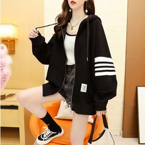미르마루 빅사이즈여성의류 티라 후드집업 +파우치 세트 Free~88