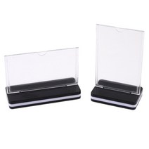 명함 사이즈 T자 참석자 테이블 파티션 이름표 스탠드 직함 명패 메뉴 가격표 꽂이 사무실 표찰 회사 네임택 안내판 T자형 메뉴판 T 자 안내문 POP 거치대 표시 안내 표지판, 제품선택, 세로형, 1개