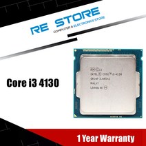 I3-6100인텔 코어 i3 4130 3.40GHz 512KB/3MB 소켓 LGA 1150 Haswell CPU 프로세서 SR1NP, 한개옵션0