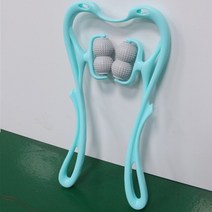목마사지기 안마기 다기능 목 마사지 치료 어깨바디 6 트리거 포인트 롤러 셀프 도구 손 압력 완화 깊은, Blue-4 Balls