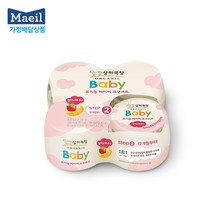 [매일유업 가정배달] 상하목장요구르트 베이비 2단계 딸기와 바나나 85G x 4ea, (1개월12회) 주3회배달(월/수/금)