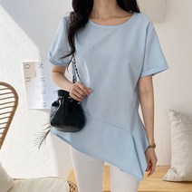 디자이어로즈 디자이어로즈 핏 여성 여름 반팔 솔리드 블라우스 DT0278 (5485091)