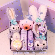 초등학생 어린이 소녀 생일 선물 여자 스타 델루 데루 인형 실용적인 크리스마스 선물, 조합 19   피규어 + 보온 컵 + 유니콘 야간 조명