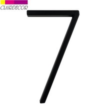 127mm 부동 집 번호 문자 큰 현대 문 알파벳 홈 야외 5 in.black 숫자 주소 플라크 대시 슬래시 기호 0-9, 블랙 7
