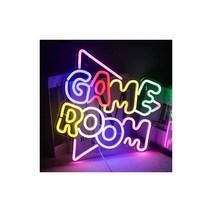 Gameroom 네온사인 Led네온라이트 USB충전 세련 네온관풍 라이트 게이밍 방꾸미기 게임룸 보이즈 선물